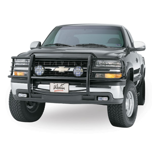 Westin Automotive (1 BOX)99-02 SILVERADO 1500/00-06 SUBURBAN/TAHOE 1PC BLACK SPORTSMAN GRILLE GUARD 40-0185 - main